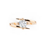 Anello Delfino 0.60 D-VS1 Triplo Excellent GIA