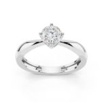 Anello Solitario 0.50 D-VS1 Triplo Excellent GIA