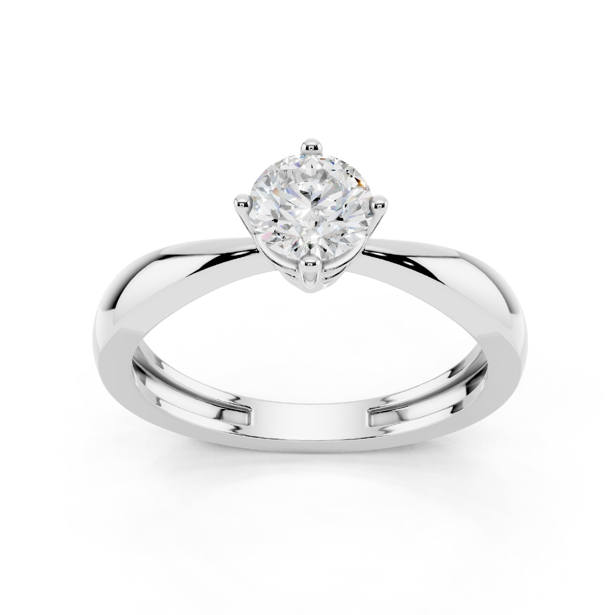 Anello Solitario 0.50 D-VS1 Triplo Excellent GIA