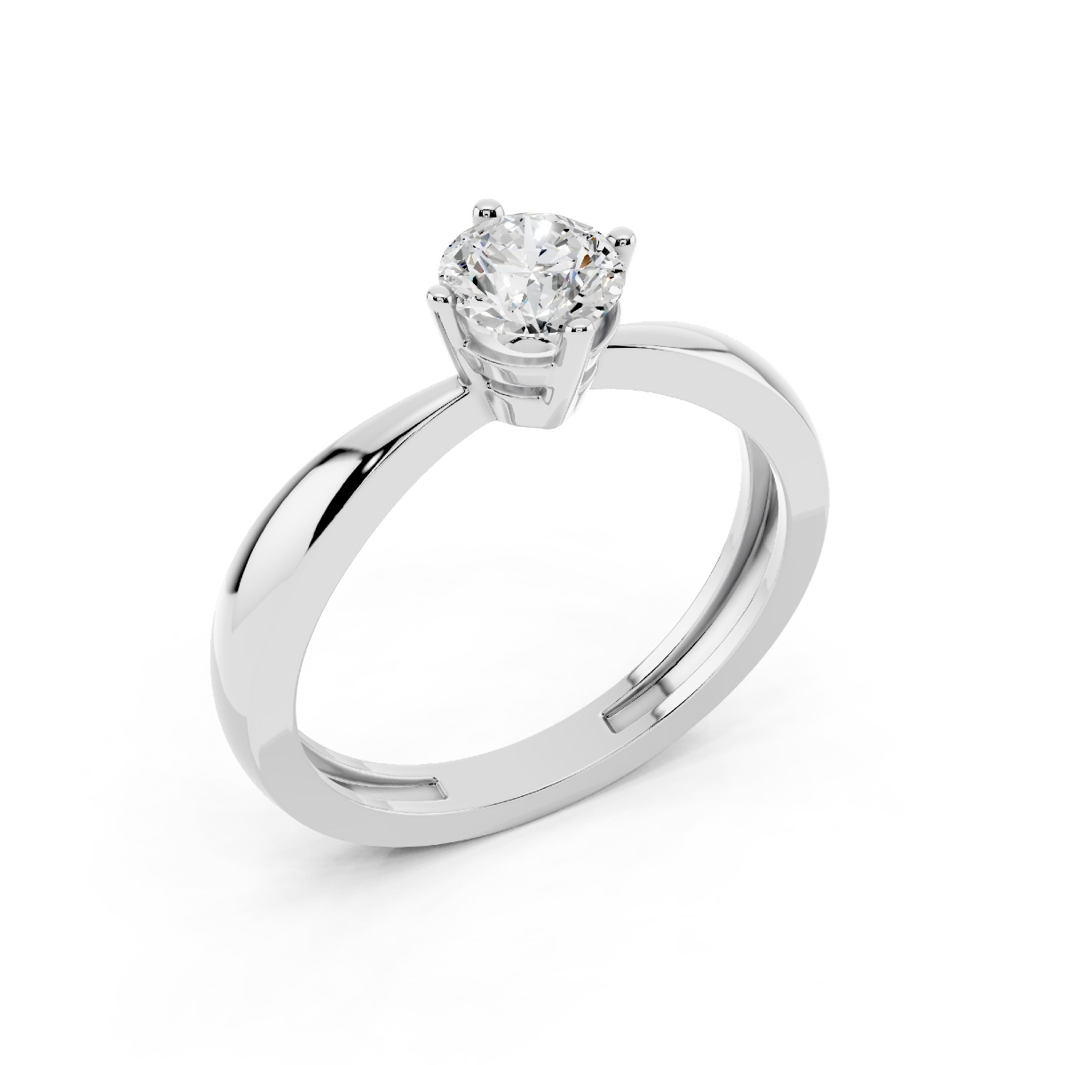 Anello Solitario 0.60 D-VS1 Triplo Excellent GIA