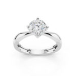 Anello 0.80 D-VS1 Triplo Excellent GIA